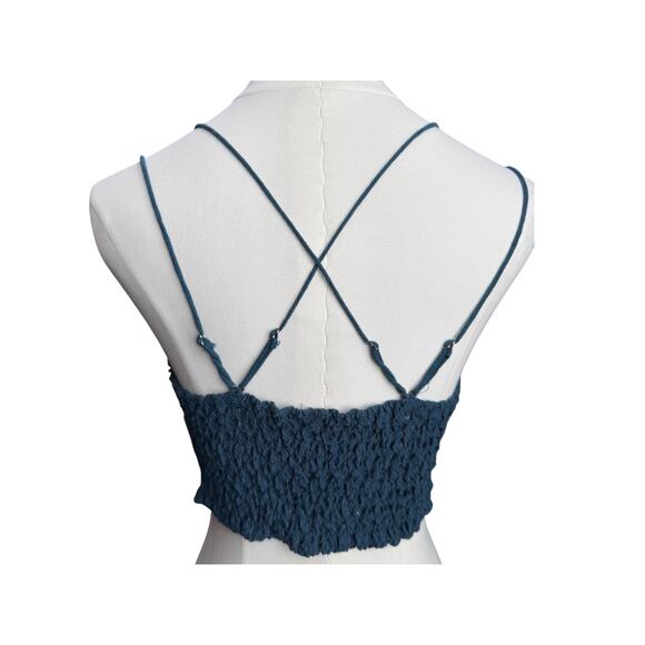 Free People teal bralette size large - Picture 3 of 6